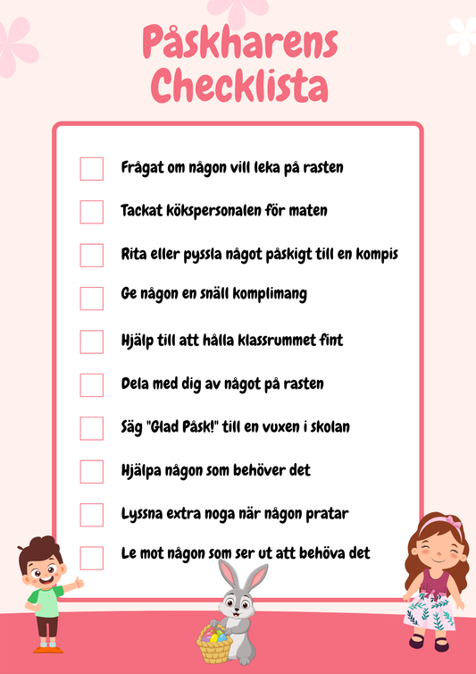 Påskharens Checklista